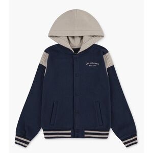 Abercrombie Kids Hooded Fleece Bomber Jacket